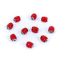 10 pcs colorful Oval shiny beads in 6 different colors for 5mm wire  D-5-5-268
