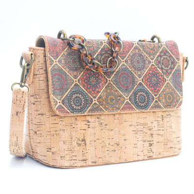 Flash Sale-Eco-Friendly Cork Crossbody Bag for Women - Sustainable and Stylish BAGF-016