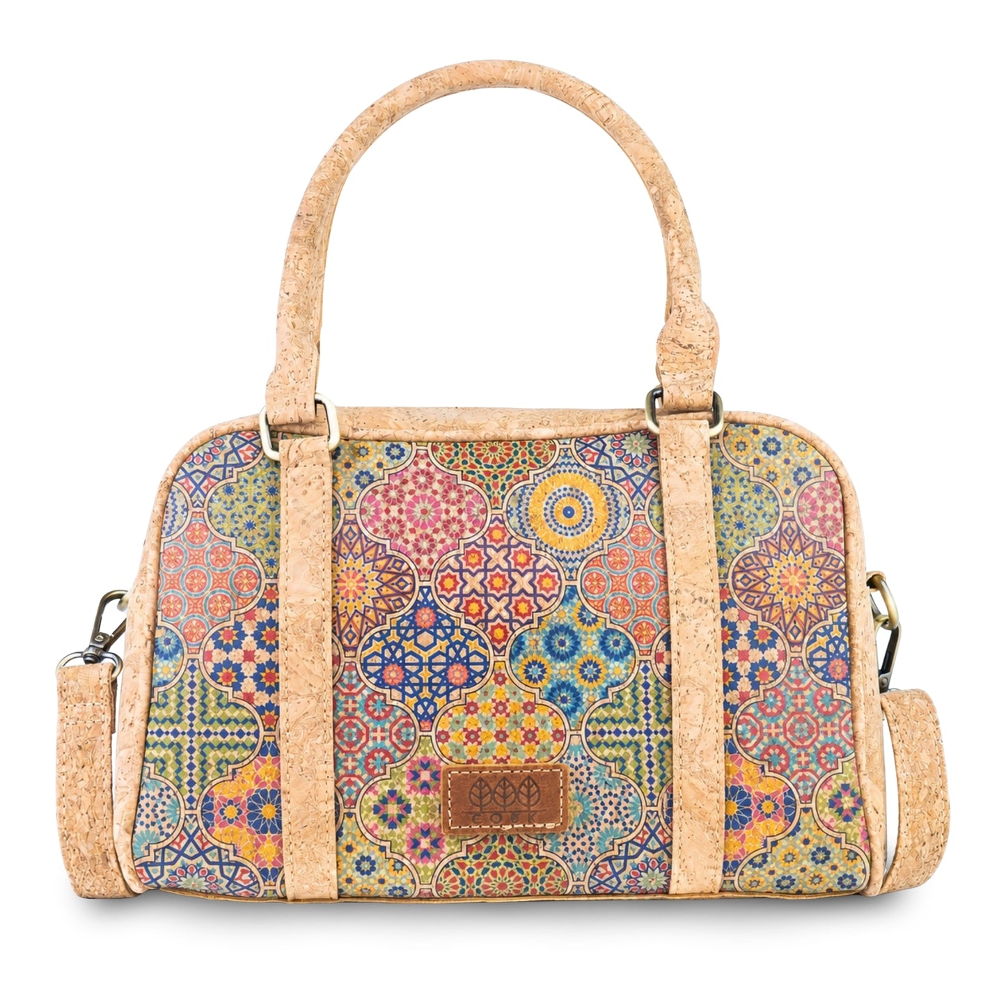Cork Handbag & Crossbody Bag – Top Handles, Adjustable Strap BAGD-651