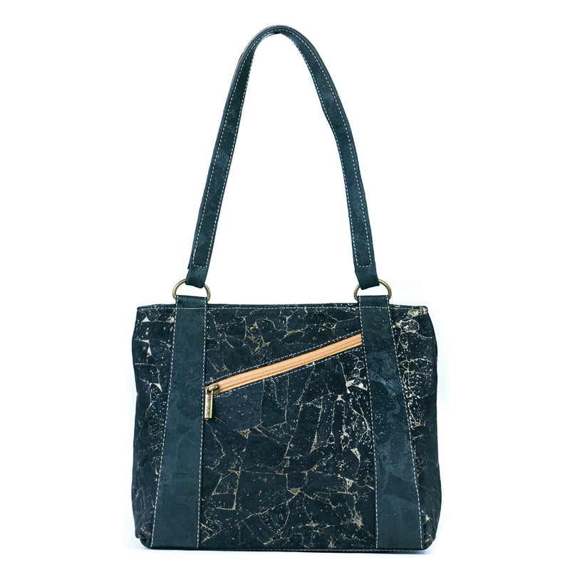 Cork Shoulder Bag with Double Zipper Pockets BAGP-285