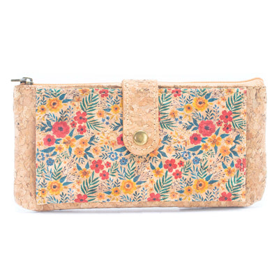 Flower pattern ladies slim card wallets BAG-2223