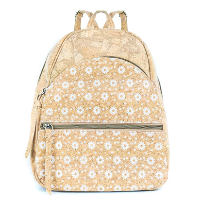Cork Backpack – Flower and Tiles Pattern BAGD-610