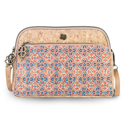 Cork Crossbody Bag — Double Zip BAGD-647
