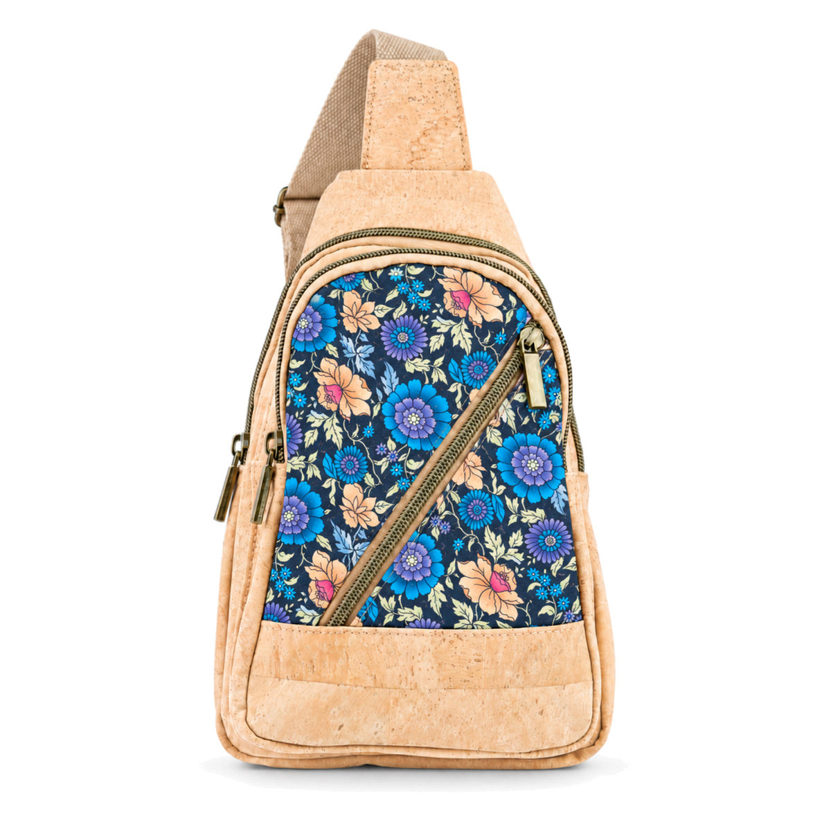 Cork Mosaic Sling Bag — BAG-2410