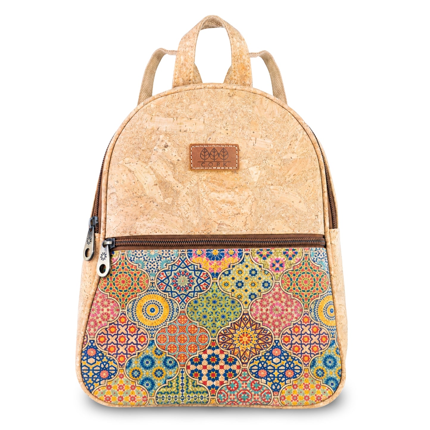 Cork Backpack with Front Zip Pocket – Adjustable Straps BAGD-650