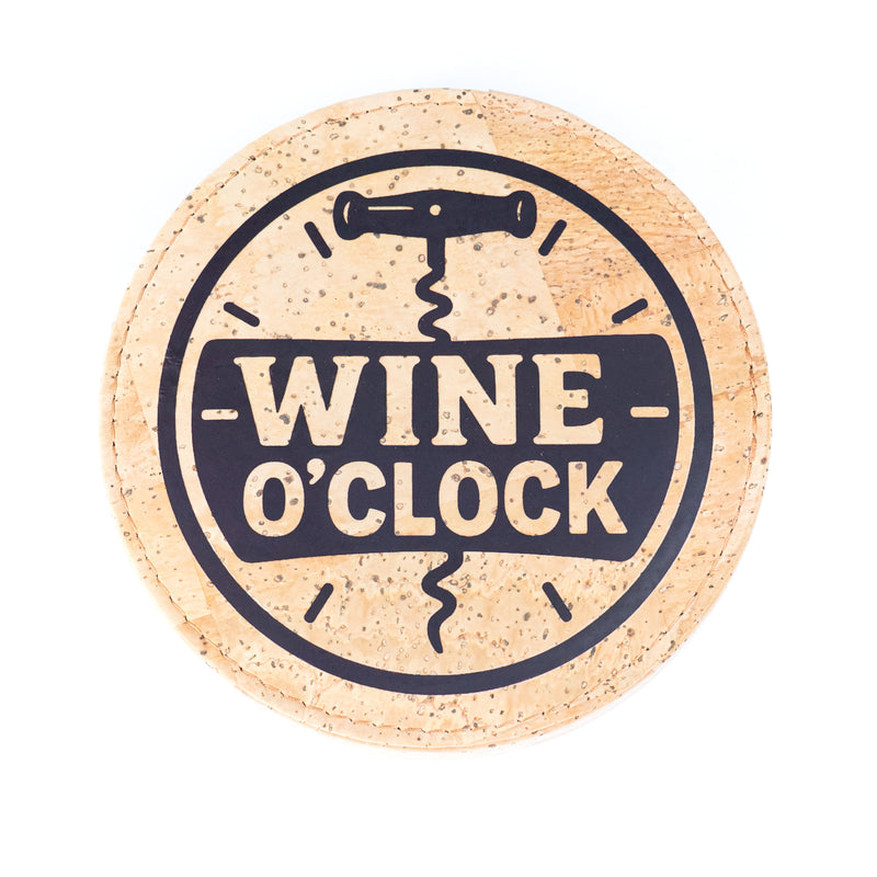 Cork Wine Accessory Gift Set – 4-Piece in Natural Cork Box L-1156