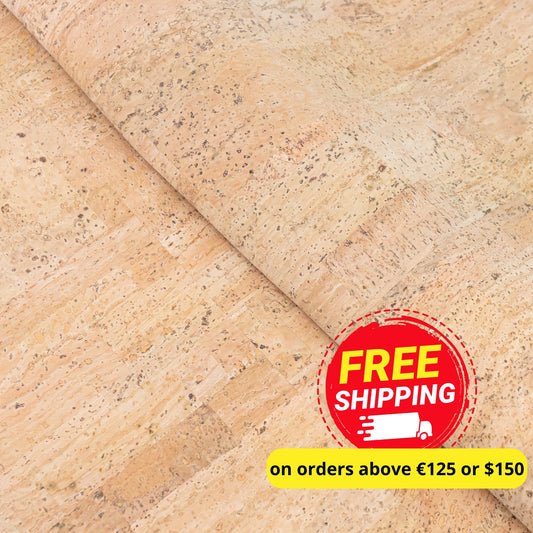 Premium Solid Natural Cork Fabric COF-180-H
