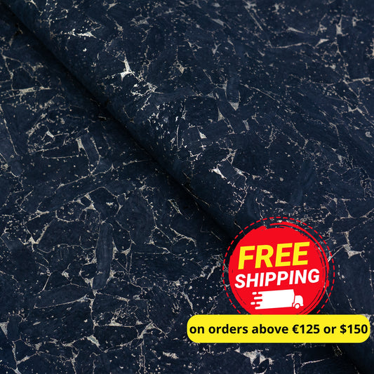 Black Cork Fabric with Gold Flecks COF-694