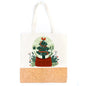 Tote Bag - Cotton and Cork Combination with Christmas and Other Designs BAGD-525