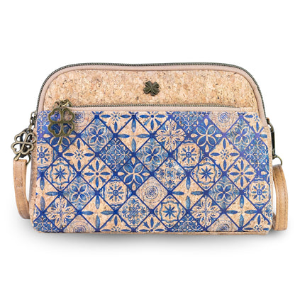 Cork Crossbody Bag — Double Zip BAGD-647