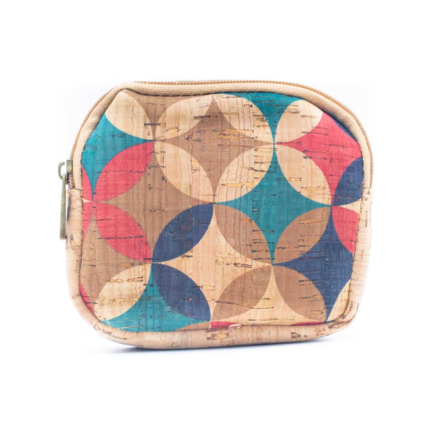 Cork coin purse cube pattern wallet BAGF-002-MIX-8 RANDOM