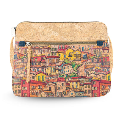 Cork Crossbody Bag for Women – Slim Vegan Shoulder Purse BAGD-248