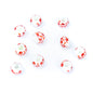 10pcs about 3mm round leather printed ceramic beads jewelry supplies jewelry finding D-5-3-200