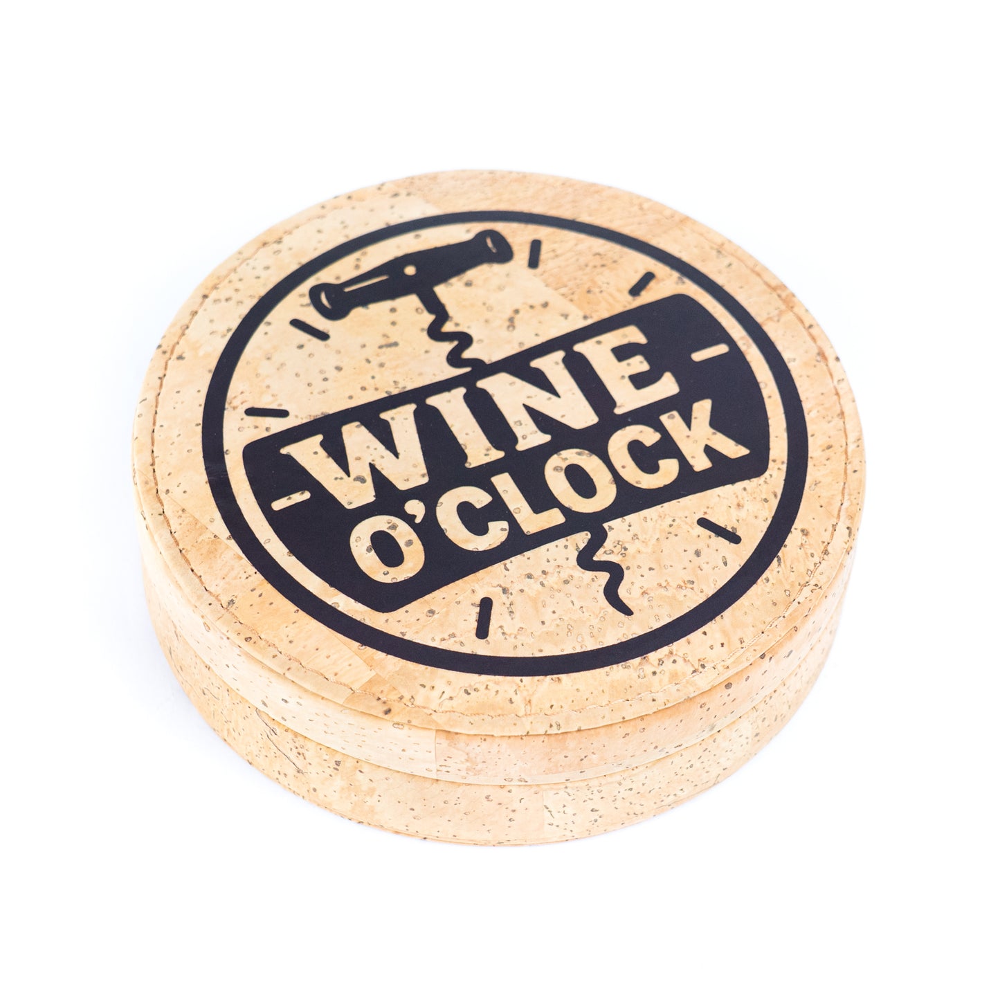 Cork Wine Accessory Gift Set – 4-Piece in Natural Cork Box L-1156