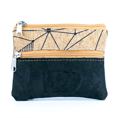 Eco-Friendly Cork Coin Purse with Dual Zippers BAGP-332(5units)