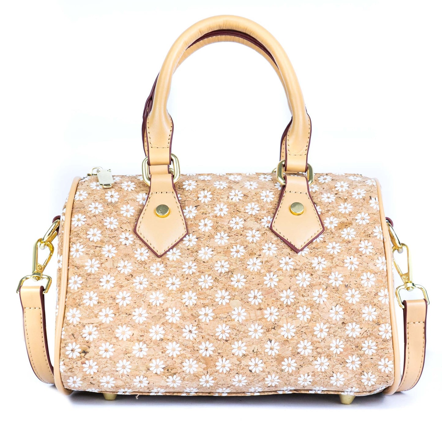 Floral Cork Crossbody Barrel Bag BAG-2335