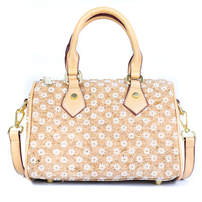 Floral Cork Crossbody Barrel Bag BAG-2335
