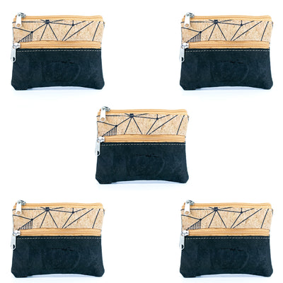 Compact Natural Cork Coin Purse BAGP-332(5units)