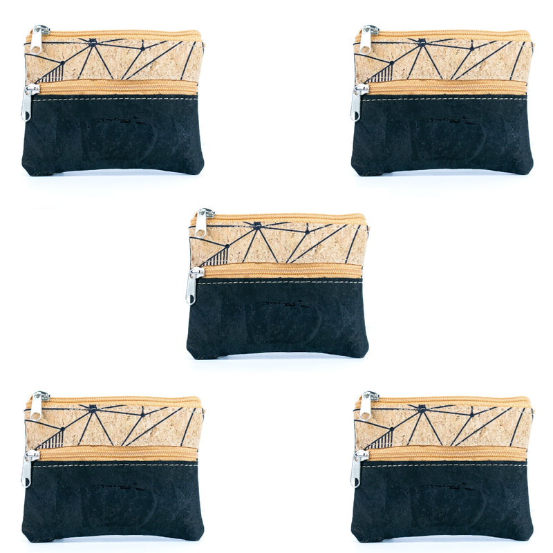 Compact Natural Cork Coin Purse BAGP-332(5units)