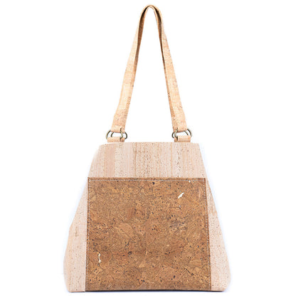 Cork Women's Tote Bag with Front Pocket BAGP-277 EF