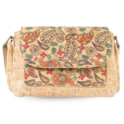 Mandala Pattern Cork Crossbody Bag BAGD-606