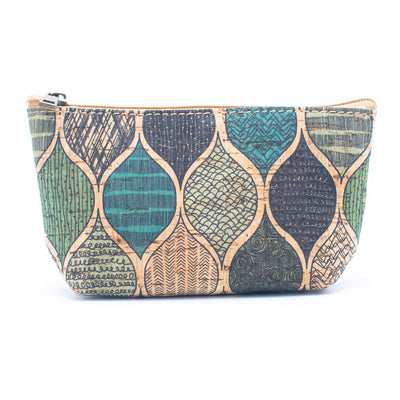 Women's pattern cork coin purse BAG-051-MIX-10 RANDOM（10units）