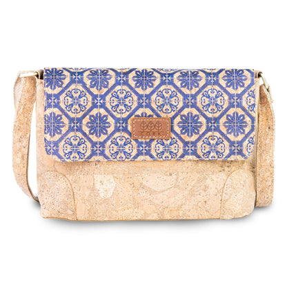 Printed Cork Crossbody Bag with Adjustable Strap BAGD-666