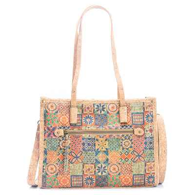 Natural Cork Women's Tote Bag with Shoulder Strap summer BAG-019