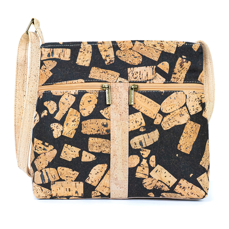 Cork Crossbody Bag with Zipper Detail BAGP-286