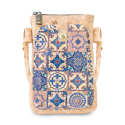Cork Phone Crossbody Bag with Front Pocket BAGD-649
