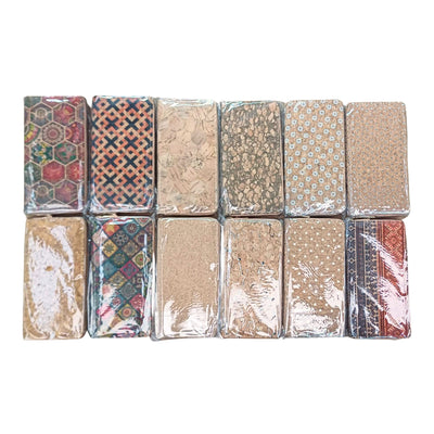 Natural cork with flower pattern zipper women wallet BAGD-589（12units）