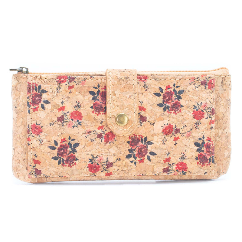 Flower pattern ladies slim card wallets BAG-2223