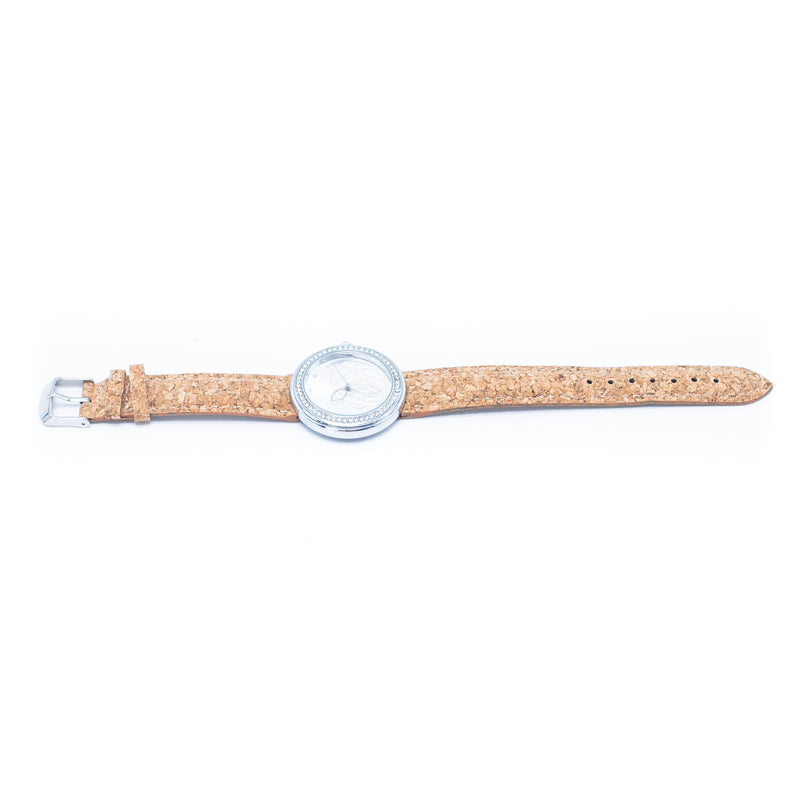 Stylish Casual Watch with Natural Cork Watch Strap WA-350-withot box