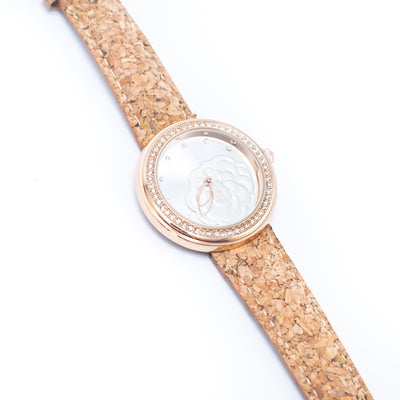 Stylish Casual Watch with Natural Cork Watch Strap WA-352-without box