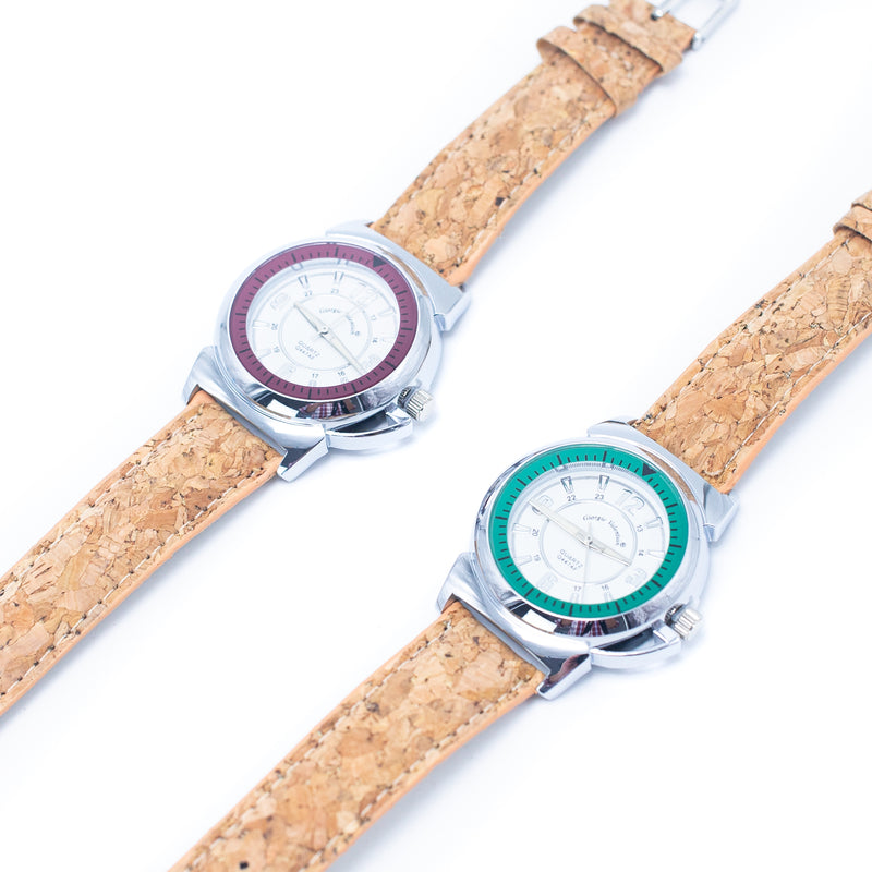 Stylish Casual Watch with Natural Cork Watch Strap WA-357-without box