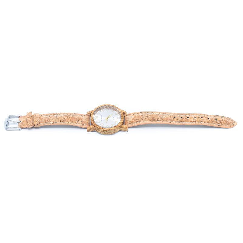 Stylish Casual Watch with Natural Cork Watch Strap WA-393（without box）