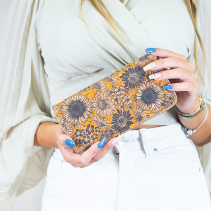 Various patterns natural cork women zipper card wallet- Vegan Cork Wallet BAG-2216