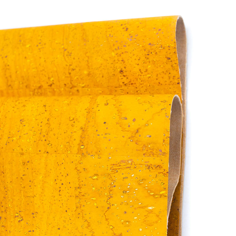 Premium Solid Yellow Cork Fabric COF-369-A