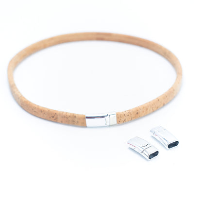 5Pcs for 10*5mm Flat/round leather magnet clasp, Antique Silver jewelry supplies jewelry finding D-6-268