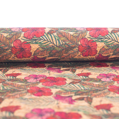 Florals pattern Cork fabric COF-321-A