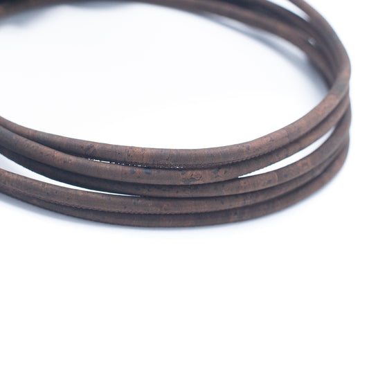 5mm Round Brown cork cord COR-614 (10 meters)