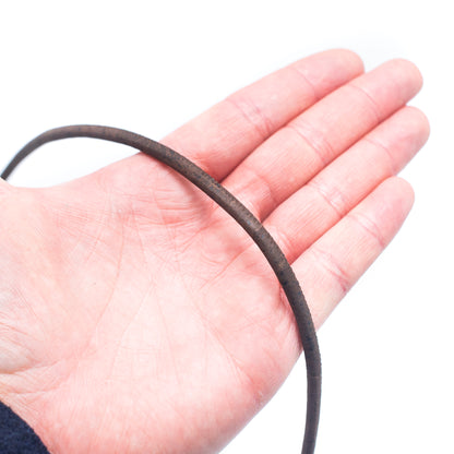 5mm Round Brown cork cord COR-614 (10 meters)