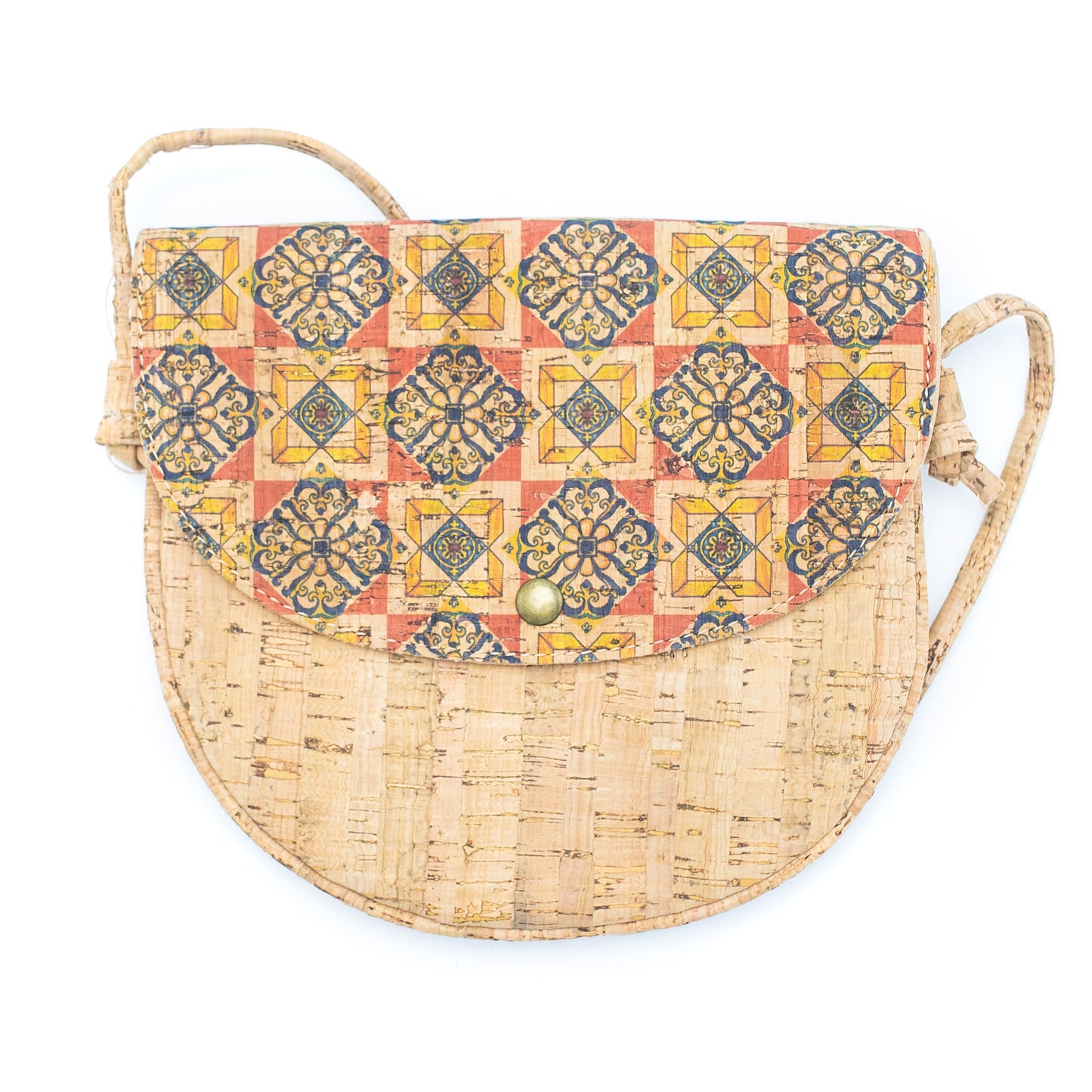 BUY 1 GET 1 FREE: Natural Cork Messenger bag Mini Sleek U-Cork Sling-BAGD-247