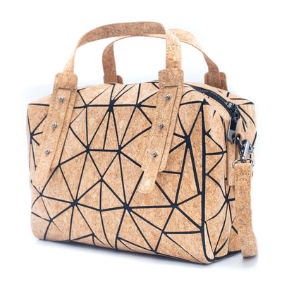 Geometric Cork Handbag for Women BAG-2062