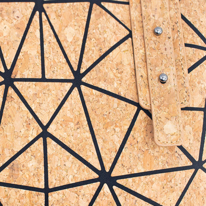 Geometric Cork Handbag for Women BAG-2062