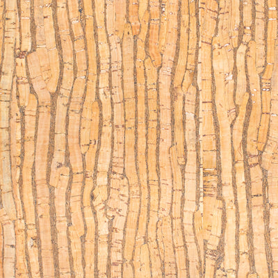 Natural with Stripes - Portuguese cork fabric COF-246