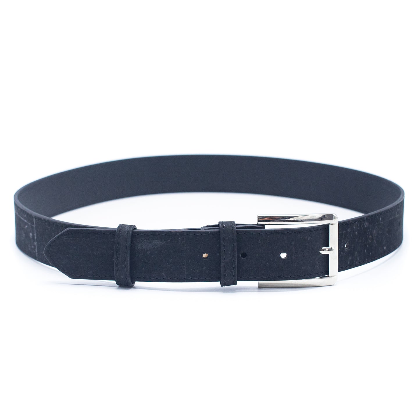 Black Cork men belt vegan belt mens natural leather belt L-853-A