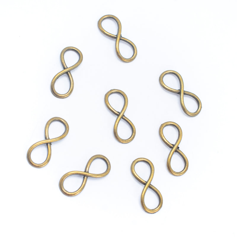 10 Pcs Antique Brass  Infinity jewelry supplies jewelry finding D-3-6-B