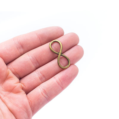 10 Pcs Antique Brass  Infinity jewelry supplies jewelry finding D-3-6-B