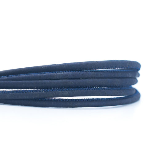 Blue color 5mm cork cord COR-541(10 meters)